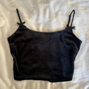 Le Lis Black Velvet Camisole